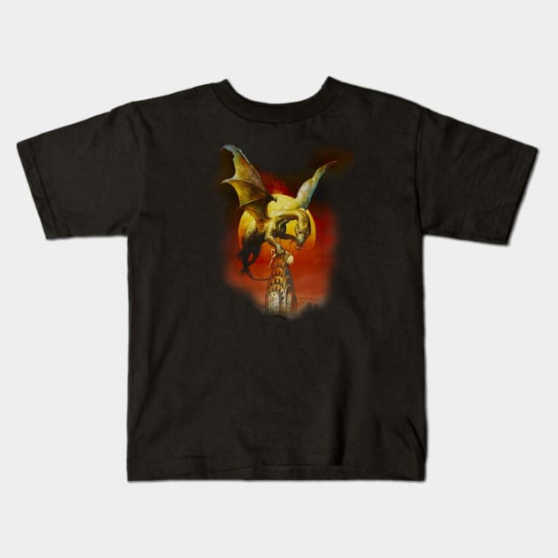 Q - The Winged Serpent Kids T-Shirt by VHS Retro T-Shirts